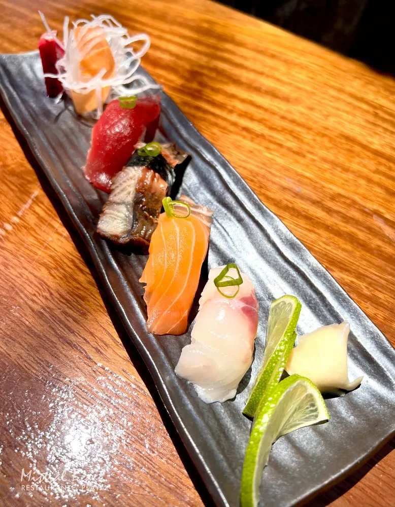 Sashimi y nigiris